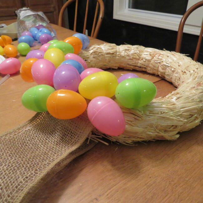 Easter egg wreath