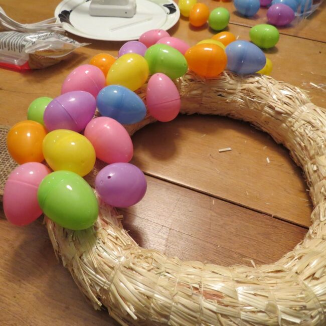 Easter egg wreath