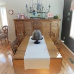 drop cloth table runner