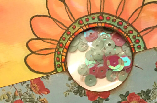 sunflower shaker card
