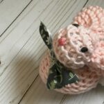 loom knitted bunny